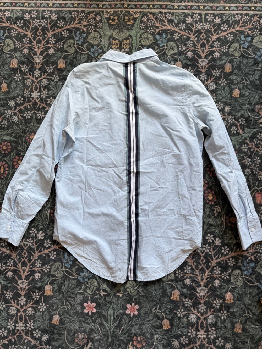 Athleta Light Blue Oversize Button-Down Shirt